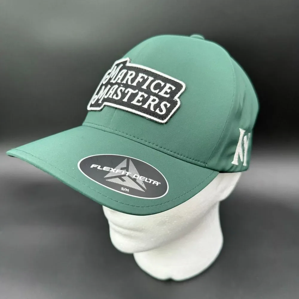 NEW Jeff Marfice Masters Charity Cap‎ Small/Medium Flexfit Delta Green Patch - Picture 5 of 12